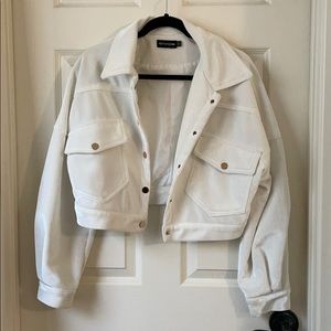 Cropped Cordouroy Jacket